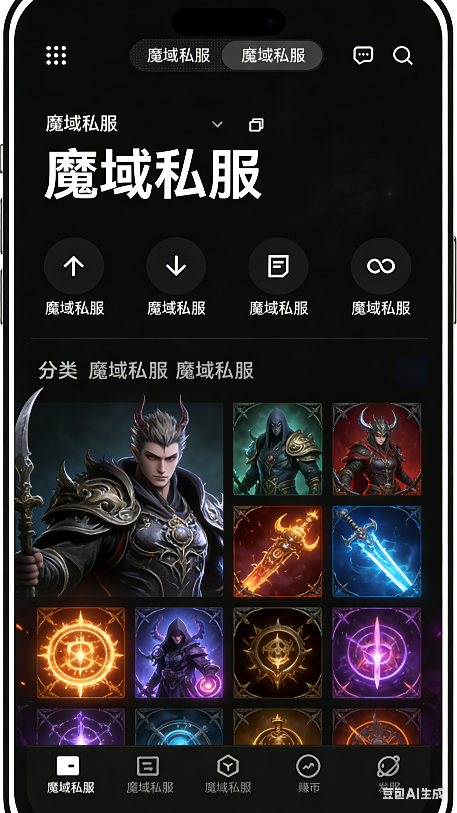 魔域SF军团战地图界面